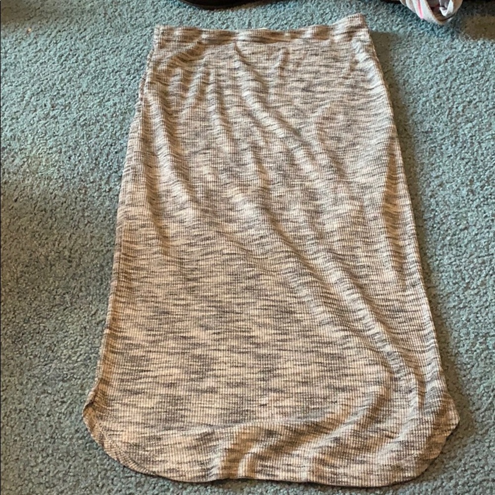 Knee length skirt